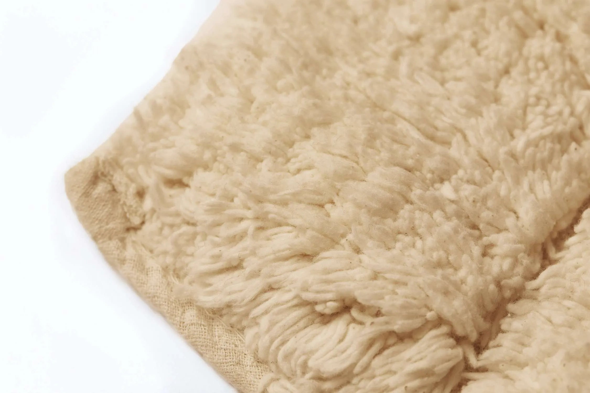 Waves Bath Mat and Pedestal Set Beige | Kumperi | 2 Piece | 100% Cotton 