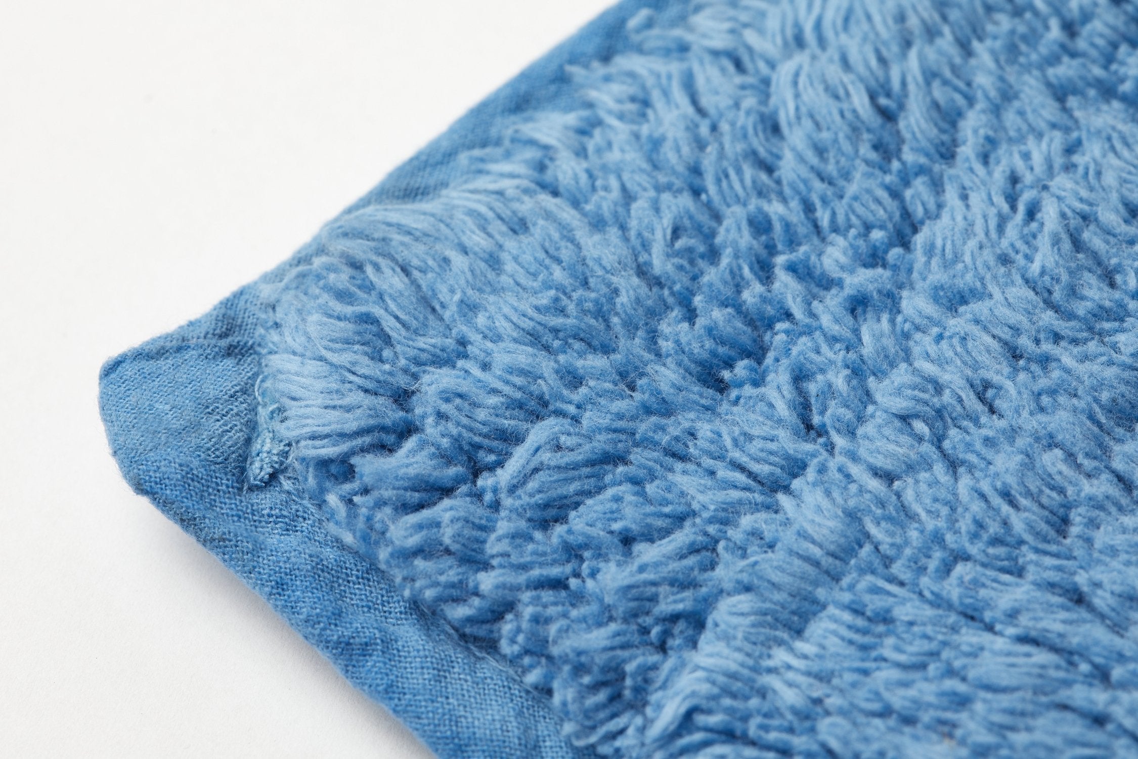 Waves Bath Mat and Pedestal Set Cobalt Blue | Kumperi | 2 Piece | 100% Cotton 