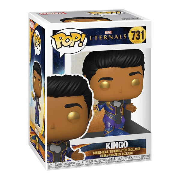 Funko Pop Marvel Eternals Kingo 731 Bobble-Head Vinyl Figure 9cm Kumperi Official