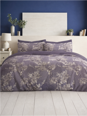 Isadora Floral King Duvet Cover Set | Denim Blue | Kumperi