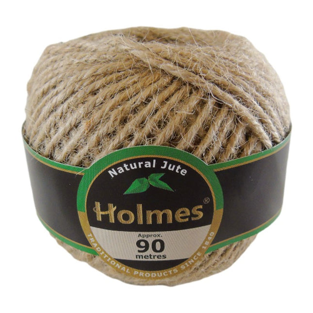 Holmes Natural Jute Twine 90m Ball - Eco-Friendly Garden String - Kumperi