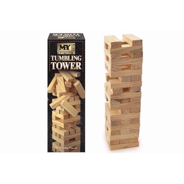 Tumbling Tower Game - Classic Wooden Block Stacking | Kumperi
