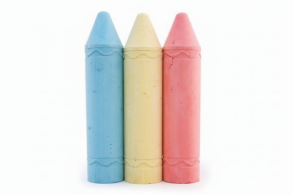 Jumbo Chalk 3 Pack - Large Sidewalk Chalk for Kids | Kumperi