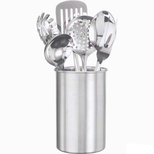Prima Kitchenware 6‑Piece Stainless Steel Kitchen Tool Set with Utensil Caddy | Kumperi