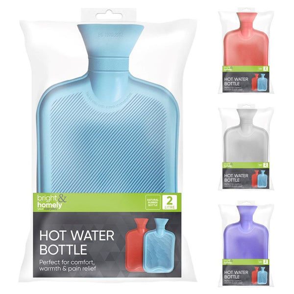 2 Litre Bright & Homely Hot Water Bottles | Durable & Comfortable - Kumperi