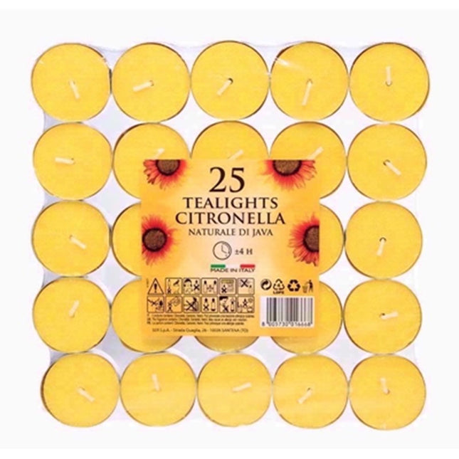 Price's Citronella Tealights Candles Home Pack of 25 - Kumperi