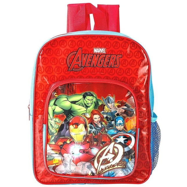 Marvel Avengers Kids Backpack Kumperi Red Blue School Bag Boys 31x24.5x12cm Iron Man Hulk Captain America