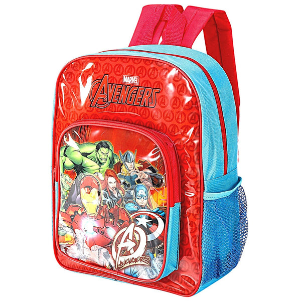 Marvel Avengers Kids Backpack Kumperi Red Blue School Bag Boys 31x24.5x12cm Iron Man Hulk Captain America