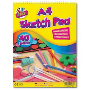 Artbox A4 40 Sheets Sketch Pad - Sketching Drawing Doodle White Pad Paper Artist